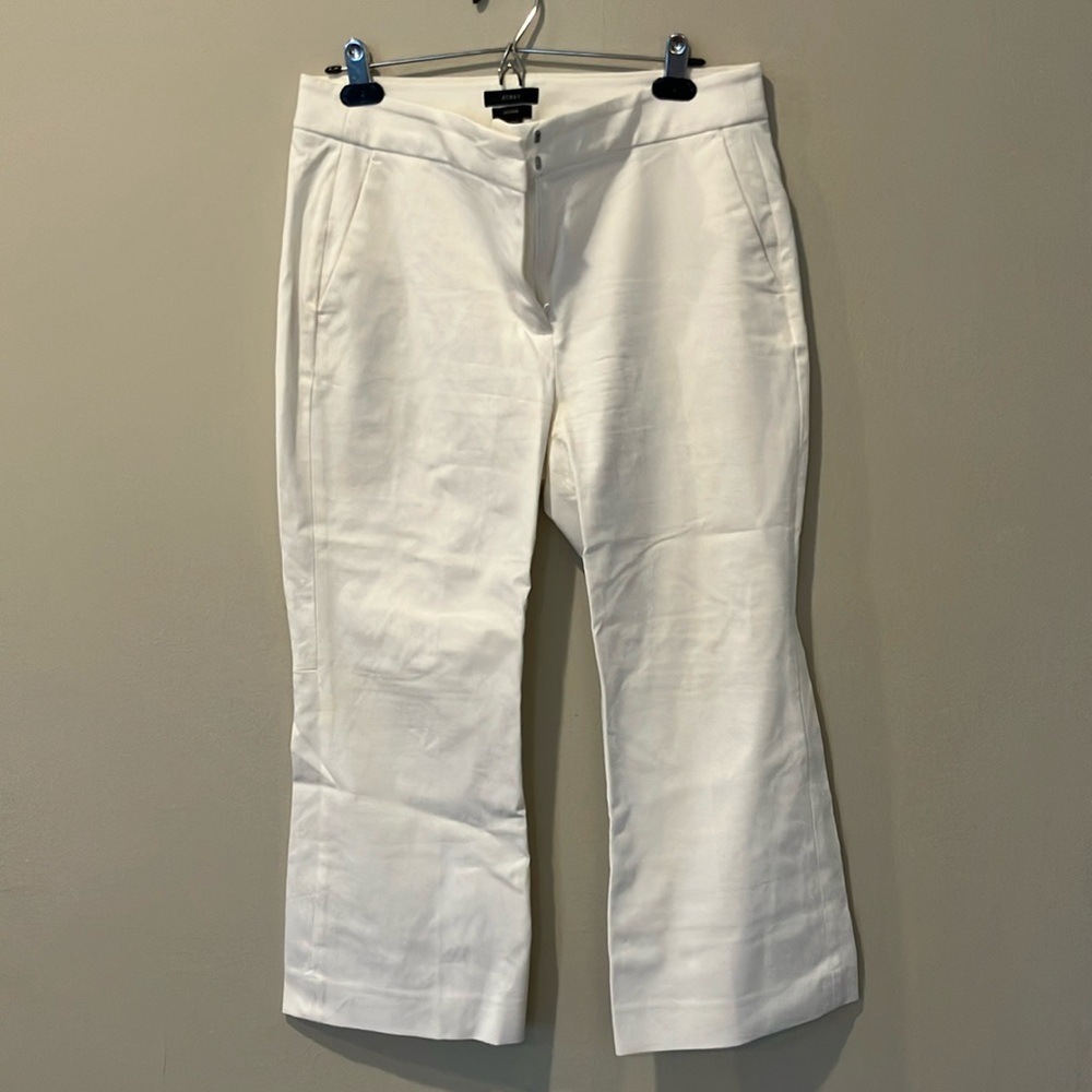 White Cropped Pants